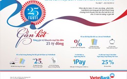“25 năm gắn kết” – VietinBank tri ân khách hàng