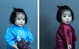 Ngộ nghĩnh con gái NTK Hà Linh Thư trong trang phục do mẹ thiết kế