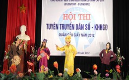 Cầu Giấy (Hà Nội): Hội thi tuyên truyền DS-KHHGĐ 