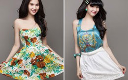 Cùng Ngọc Trinh chọn đầm xinh xuống phố 
