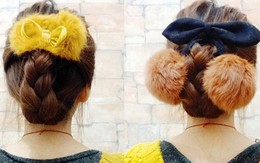 "Tí toáy" với kiểu tóc tết cuốn dễ thương 