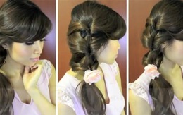 Xinh đẹp với kiểu tóc buộc lệch