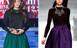 Khanh Chi Lâm mặc váy nhái?