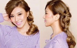 3 phút tự tết tóc chéo tới công sở 