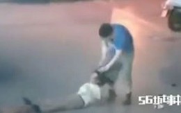 Chồng đánh đập vợ dã man giữa phố