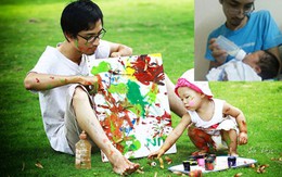 Người cha đơn thân cõng con gái 18 tháng tuổi tuần hành phản đối Trung Quốc: Nguyện làm điểm tựa của đời con