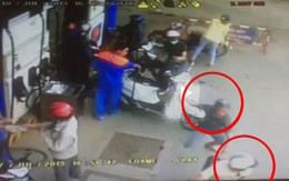 Ngang nhiên cướp giật giữa cây xăng rồi tháo chạy