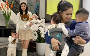 Mỹ nhân chỉ kém Đỗ Mỹ Linh lấy chồng đại gia, cảnh ở nhà nuôi con khác xa ảnh mạng
