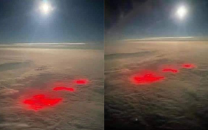 Phi công ghi lại cảnh cả vùng mây phát sáng đỏ rực, lời giải thích hóa ra thật gần gũi mà hiếm ai ngờ