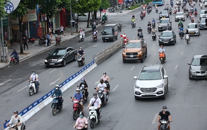 Đường Nguyễn Trãi ra sao trong ngày đầu phân làn tách riêng ô tô, xe máy? 