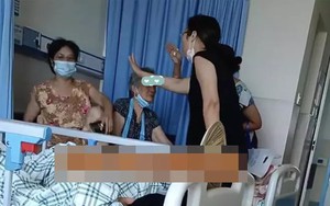 Mẹ già ngồi trên giường bệnh đau đớn nhìn cảnh 3 con gái cãi nhau việc chăm mình mà không ngại xỉa xói, miệt thị nhau vì không ai muốn ở lại