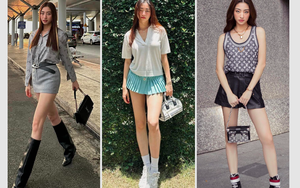 Lương Thùy Linh diện váy siêu ngắn khoe đôi chân 1m22 cực phẩm