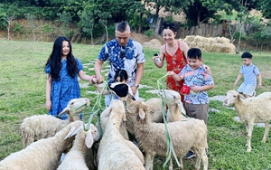 Vợ chồng Jennifer Phạm đưa các con đi nghỉ hè