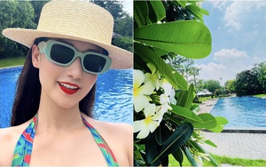 Nữ diễn viên miền Bắc có biệt thự 60 tỷ, mùa hè sung sướng trốn nóng trong bể bơi "resort tại gia"