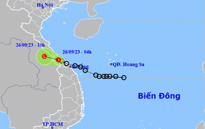 Thời tiết hôm nay 26/9: Áp thấp nhiệt đới vào đất liền gây mưa rất lớn, bao nhiêu điểm bị ảnh hưởng?