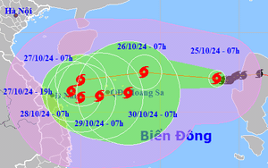 Tin bão mới nhất: Bão số 6 tiếp tục mạnh lên, miền Trung sắp mưa lớn