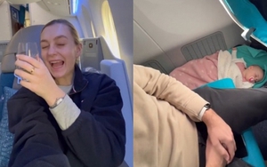 Bà mẹ để con 11 tháng tuổi nằm lọt thỏm dưới chân ghế máy bay để 'hưởng thụ' riêng trong khoang thương gia: 'Tôi xứng đáng có giấc ngủ trưa'
