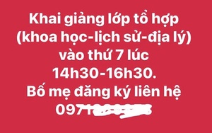 Trung tâm đua nhau chào mời dạy thêm bậc tiểu học dù chưa đủ điều kiện