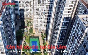 Căn hộ studio tại Gia Lâm rao bán rầm rộ, giá vượt ngưỡng 1,5 tỷ đồng