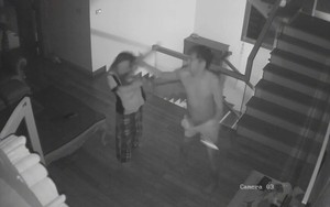 Phẫn nộ clip nghi vấn chồng hành hung vợ dã man lúc rạng sáng