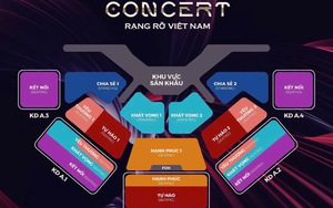 Bất ngờ sơ đồ sân khấu và giá vé sự kiện 'V Concert - Rạng rỡ Việt Nam'