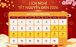 Chi tiết lịch nghỉ Tết Nguyên đán Bính Ngọ bắt đầu từ ngày 14/2 và các ngày nghỉ lễ năm 2026