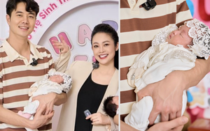 Khoảnh khắc đáng yêu của con gái 1 tháng tuổi nhà MC Thùy Linh – Phùng Đức Hiếu