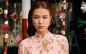Hoàng Thùy Linh gây chú ý với áo dài kim sa trong dịp Tết 2026