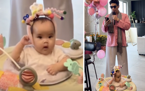 'Giao diện' hài hước của Huy Trần và con gái trong ngày đặc biệt của Ngô Thanh Vân