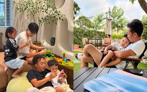 3 con nhà Cường Đô la tình cảm bên nhau trong ngày nghỉ lễ