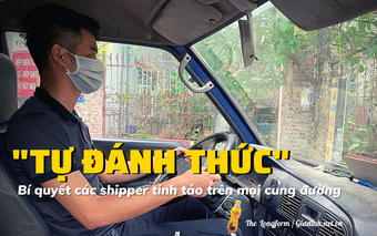 Bí quyết "tự đánh thức" của các shipper để tỉnh táo trên mọi cung đường