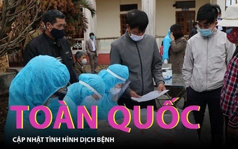 Cập nhật tình hình dịch COVID-19 trên toàn quốc