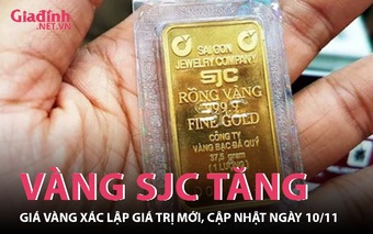 Giá vàng xác lập giá trị mới, cập nhật ngày 10/11