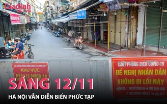Dịch COVID-19 toàn quốc sáng ngày 12/11