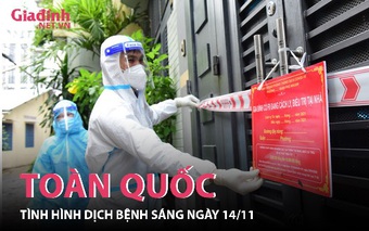 Tình hình COVID-19 trên toàn quốc sáng ngày 14/11
