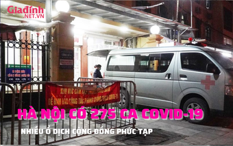 Hà Nội có 275 ca COVID-19 mới với nhiều ổ dịch phức tạp