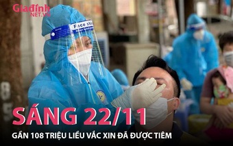 Tình hình COVID-19 trên toàn quốc sáng 22/11