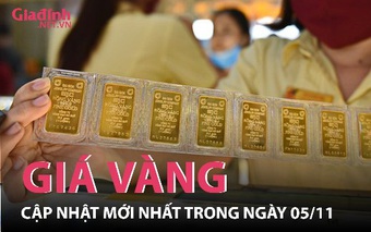 Cập nhật giá vàng trong ngày 05/11