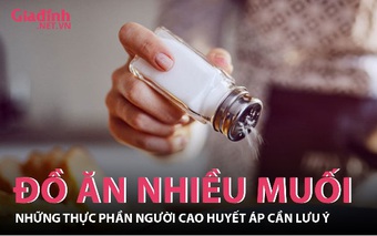 Những thực phẩm nhiều muối mà người huyết áp cao cần lưu ý