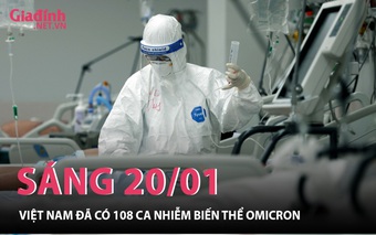 Sáng 20/01: Việt Nam có 108 ca nhiễm biến thể Ormicron