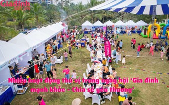 Nhiều hoạt động thú vị trong ngày hội ‘Gia đình mạnh khỏe – Chia sẻ yêu thương’