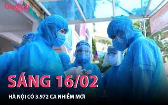 Sáng 16/02: Hà Nội có 3.972 ca mắc COVID-19 mới, số ca bệnh cả nước tiếp tục tăng cao