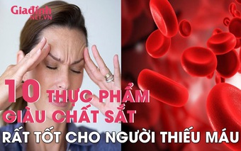 10 loại thực phẩm không khác gì "mỏ sắt", người bệnh thiếu máu không nên bỏ qua