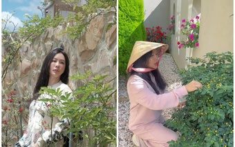 Vì sao cảnh hái ớt của Hoa hậu Thu Hoài trong biệt thự như lâu đài bất ngờ gây chú ý?