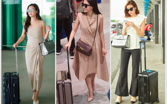 Gu thời trang sân bay của Đỗ Mỹ Linh thế nào trước khi lấy chồng thiếu gia?