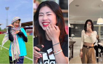 Style khoe 'vòng eo con kiến' của Thanh Nhã - tiền đạo sinh năm 2001 hot nhất tuyển nữ Việt Nam