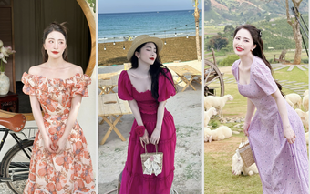 Soi loạt váy áo 'bánh bèo' của Quỳnh Nga trước show 'Chị đẹp đạp gió rẽ sóng' 