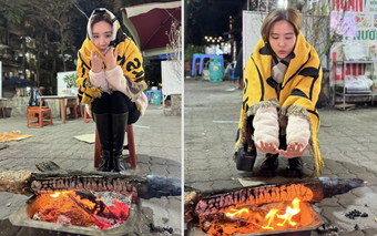 Khoảnh khắc 'đóng băng' của Huyền Lizzie trong những ngày quay cuối 'Chúng ta của 8 năm sau'
