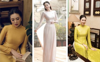 Mặc áo dài đẹp như 'hoa khôi VTV' Mai Ngọc