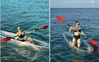 Hậu sinh con, Minh Hằng diện bikini khoe vóc dáng 'đồng hồ cát' khiến fan xuýt xoa ghen tị
